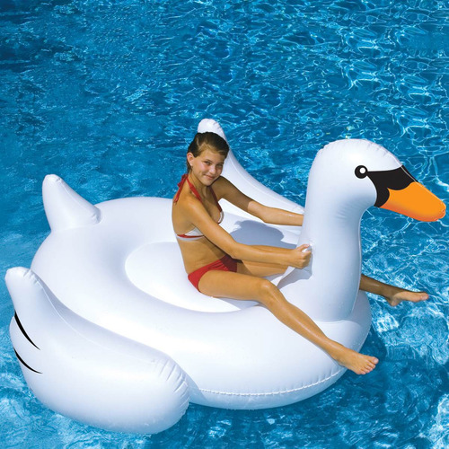 Cisne Gigante Inflable Para Piscina