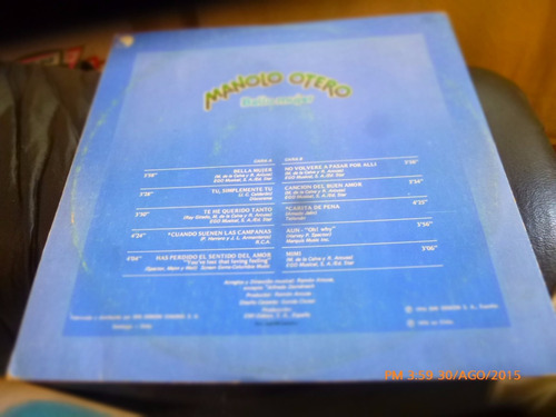 Vinilo Lp De Manolo Otero --bella Mujer (u240