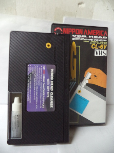 Limpiador De Vhs De Gotas Con Su Cassette E-hg