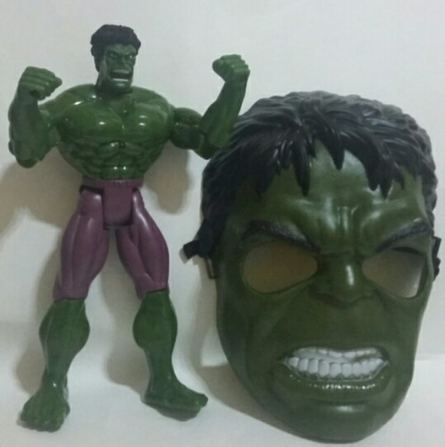 Boneco + Máscara Hulk Vingadores 25cm Boneco Grande