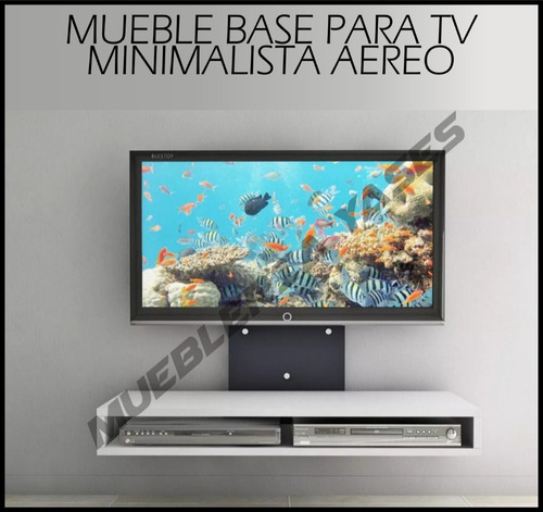 Mueble Base Tv Lcd Plasma Minimalista Aereo Moderno Hasta 42