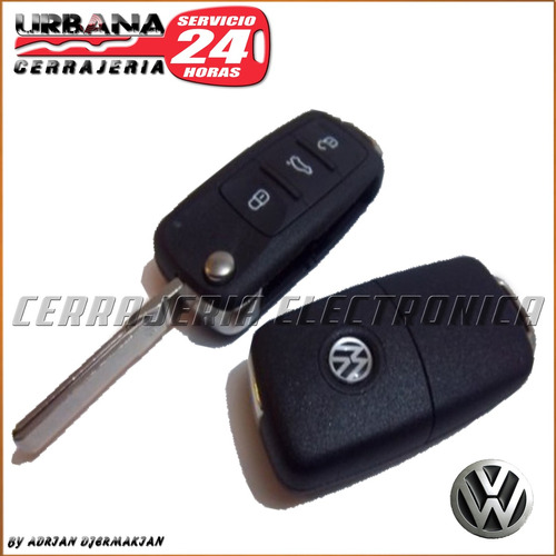 Carcasa Llave Volkswagen Gol G6 Codificada Cerrajeria Urbana