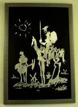 Quijote Y Sancho Panza En Aluminio Picasso