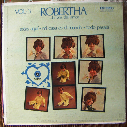 Rock Mexicano, Robertha, La Voz Del Amor Vol. 3, Lp 12´, 