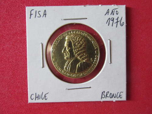 Antigua Medalla De La Fisa Bronce Año 1976 Muy Escasa