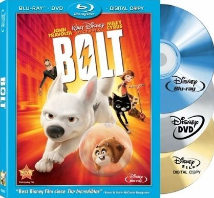 Blu Ray Bolt + Dvd (edicion Especial De 3 Discos) Slip Cover