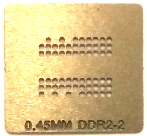 Stencil Ddr2-2 Ddr2 - 2  Bga Reballing 0,45 Mm Calor Direto