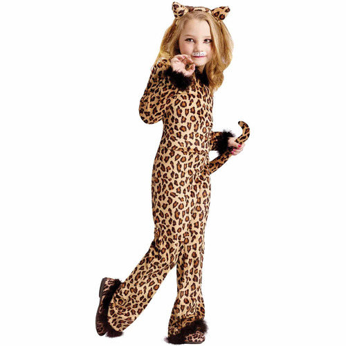 Disfraz Para Niña Leopardo Bonita Talla L (12-14) Halloween