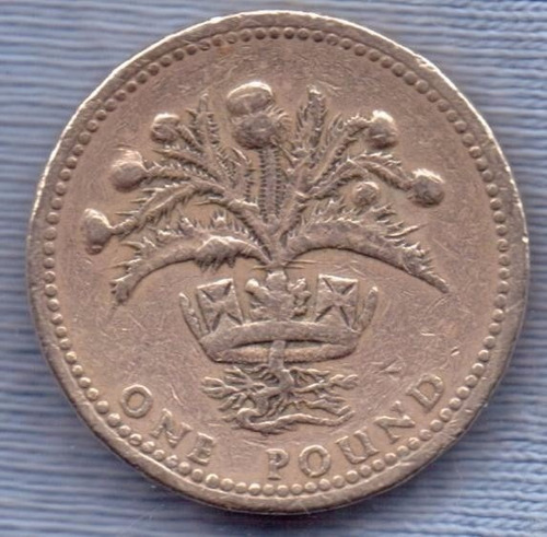 Inglaterra 1 Pound 1984 * Cardo Escoces *