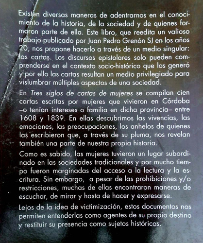 Tres Siglos De Cartas De Mujeres - Ediciones Ciccus
