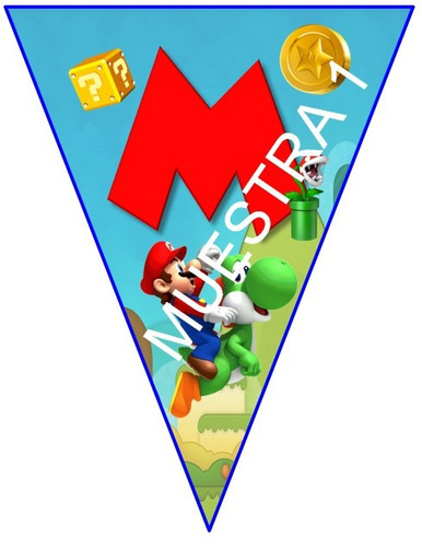 Banderines Mario Bros