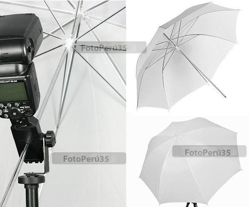 Sombrilla Para Fotografía Plateada C/ Negro De 83cm Godox