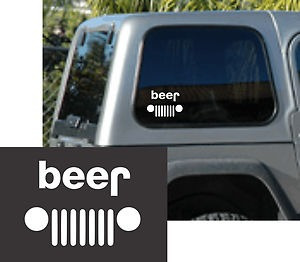 Stickers Jeep Beer Para Pegar Donde Desees Mde