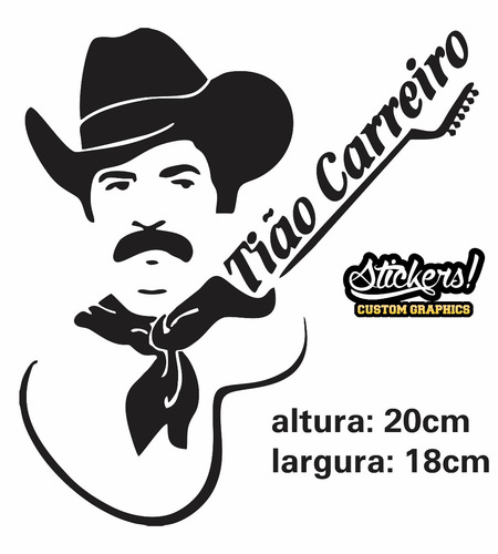 Adesivo Tião Carreiro - 20x18cm