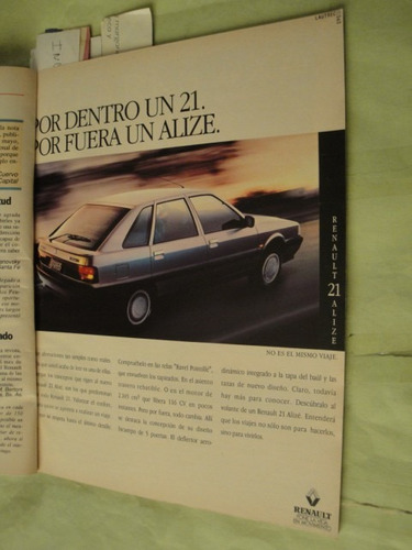 Publicidad Renault 21 Alize Año 1994