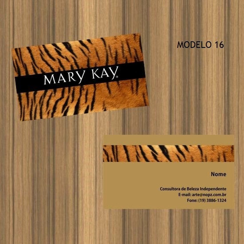 Cartão De Visita Mary Kay  F/v 300g Uv Localizado - 1000 Und