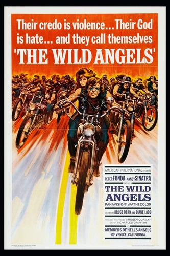 Carteles Antiguos De Chapa 60x40cm The Wild Angels Fi-150