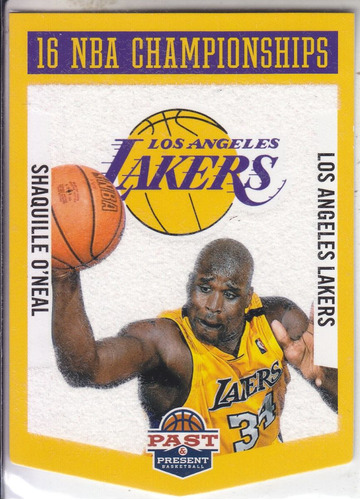 2013 Past & Present Championship Banner Shaq O´neal Lakers