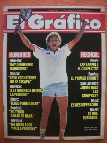 El Grafico 3413 5/3/1985 Martin Jaite Tenis