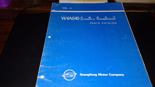 Ssangyong Manual De Despiece Caja De Cambio Automatica 1996