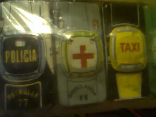 Antiguos Autitos Cochecitos Chapa Blister Kiosko Retro Kxz (Usado)