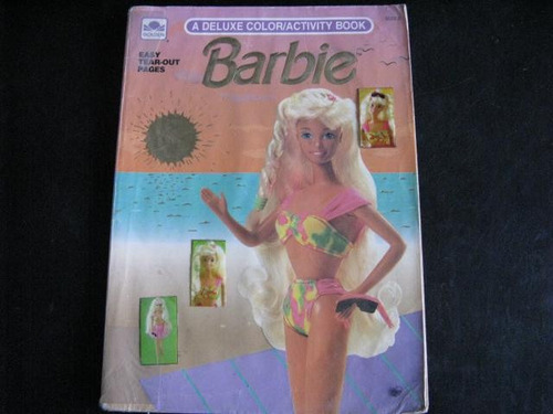 Mercurio Peruano: Libro Revista Barbie 1991 Pintar B2 L89