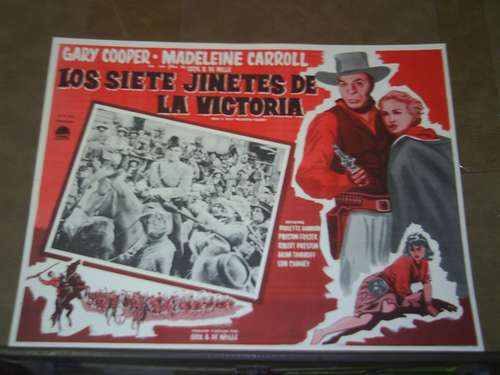 Afiche De La Película Los Siete Jinetes De La Victoria 1940.