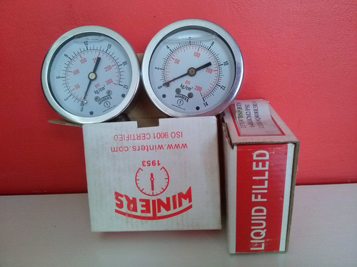 Manometro Acero Inox. 63 Mm - Int. Bronce Hasta 40 Bar