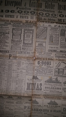 Raro Jornal O Estado De São Paulo 24 De Julho De 1901