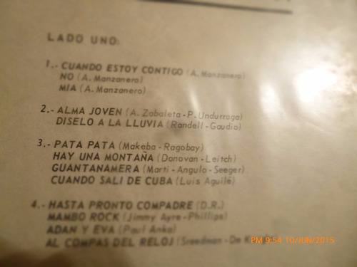 Vinilo Lp De Don Mateo Y Su Chingana - Trasnochando(u328