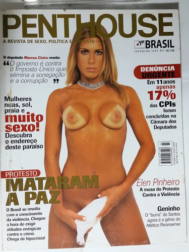 Revista Penthouse 2002 Fevereiro Elen Pinheiro Nr 07