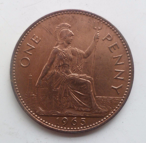 Jm* Inglaterra 1 Penny 1965 - Unc - 29 Mm