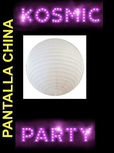 Imagen 4 de 4 de 10 Pantalla Lampara China Blanca De Papel 30 Cm