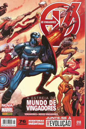 Os Vingadores 18 Nova Marvel  - Panini - Bonellihq Cx151 K19