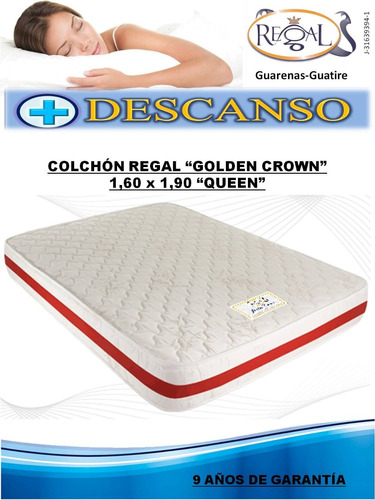 Colchon Queen Regal Golden Crown 1,60 X 1,90