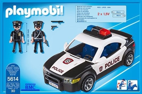 Carro De Polícia Com 30 Peças Original Playmobil 5614 30 Patrulha Policial