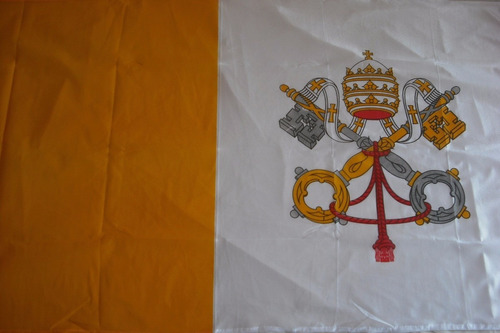 Bandera Vaticano Papal 0,60m X 0,90m