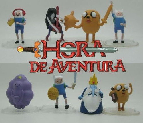 Set 8 Figuras De Hora De Aventura (adventure Time)