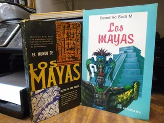 Lote De 2 Libros Sobre Los Mayas