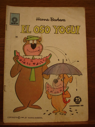 El Oso Yogui N° 10 Año 1969 Revista T/ Color Hanna Barbera