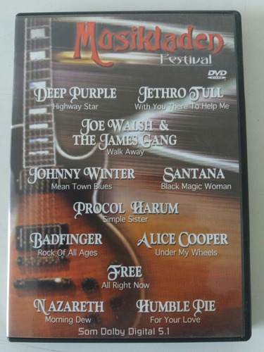 Imagem 1 de 3 de Dvd Musikladen Festival - Deep Purple, Jethro Tull, Free...