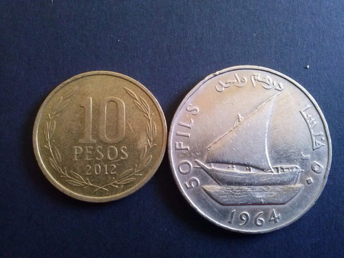 Moneda Arabia 1 Fils 1964 Níquel (c1, Classic)