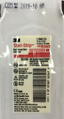 Imagen 3 de 4 de 3m Nexcare Steri-strip R1541 6mmx75mm Caja X 9 Suturas