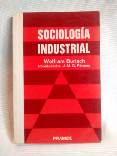 Sociologia Industrial Wolfram Burisch J M G Paramo Piramide