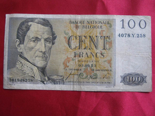 Bélgica 100 Francos 1953
