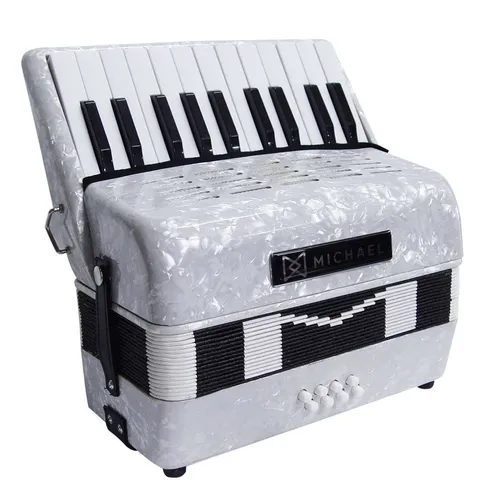 Acordeon Sanfona Michael Acm 0822 Pwh - 8 Baixos Maxcomp