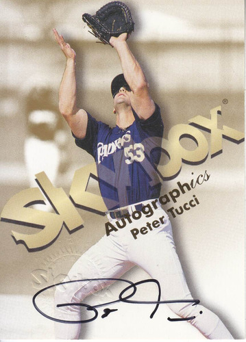 1999 Skybox Autografo Peter Tucci Padres