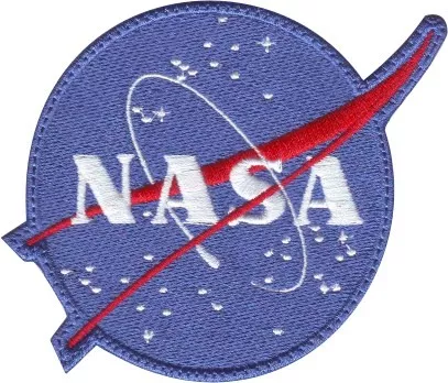 NASA Parche de Velcro MXNAA-003-1 3 Parches Nasa 9,1x4,1cm Rojo Blanco  Bordado