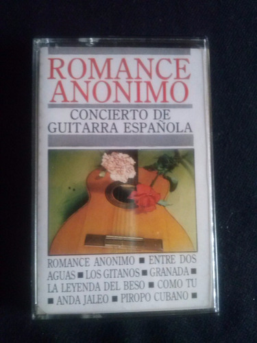 Casete Romance Anónimo Concierto De Guitarra Española