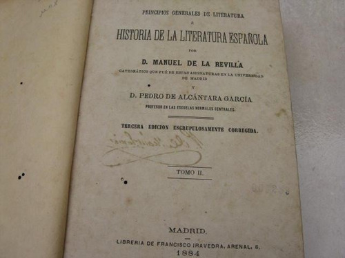 Mercurio Peruano: Historia Literatura España T2 L27 H7itr